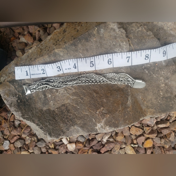 Multi-strand .925 silver bracelet - Picture 2 of 7